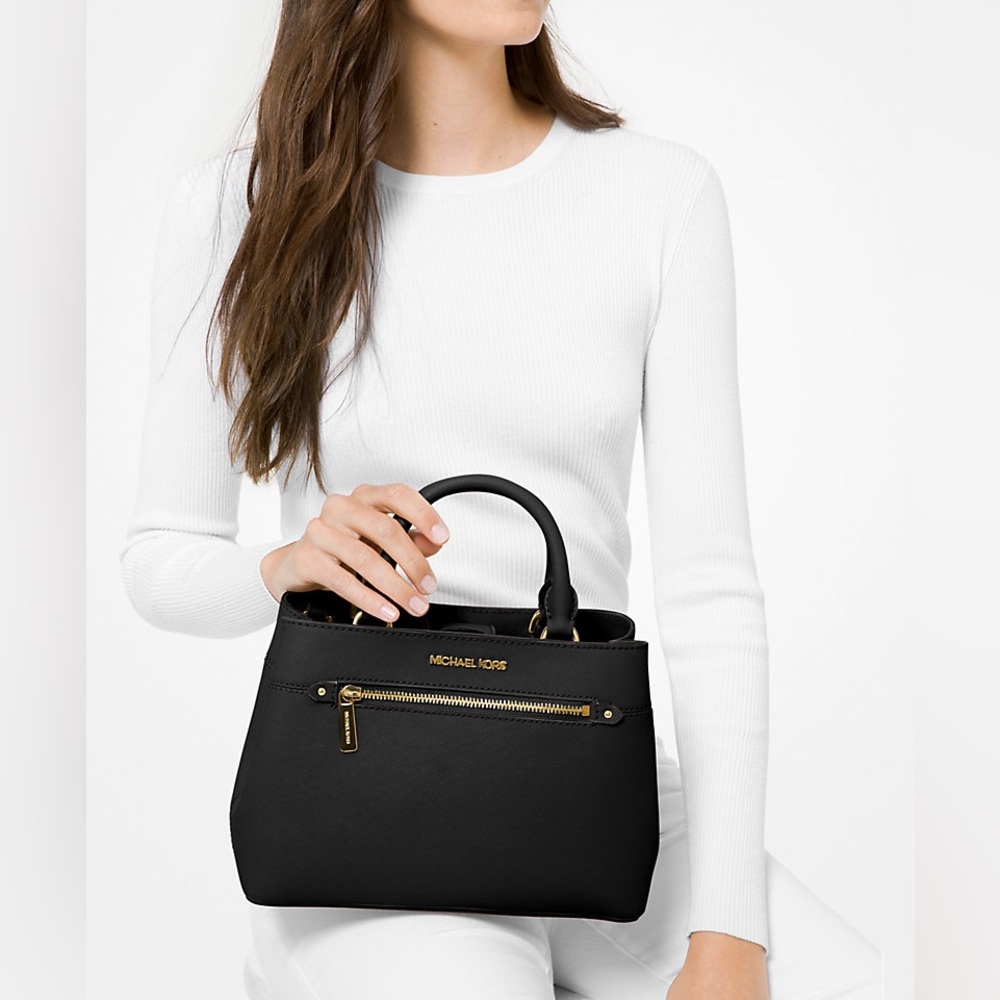 Michael Kors Hailee Black Satchel